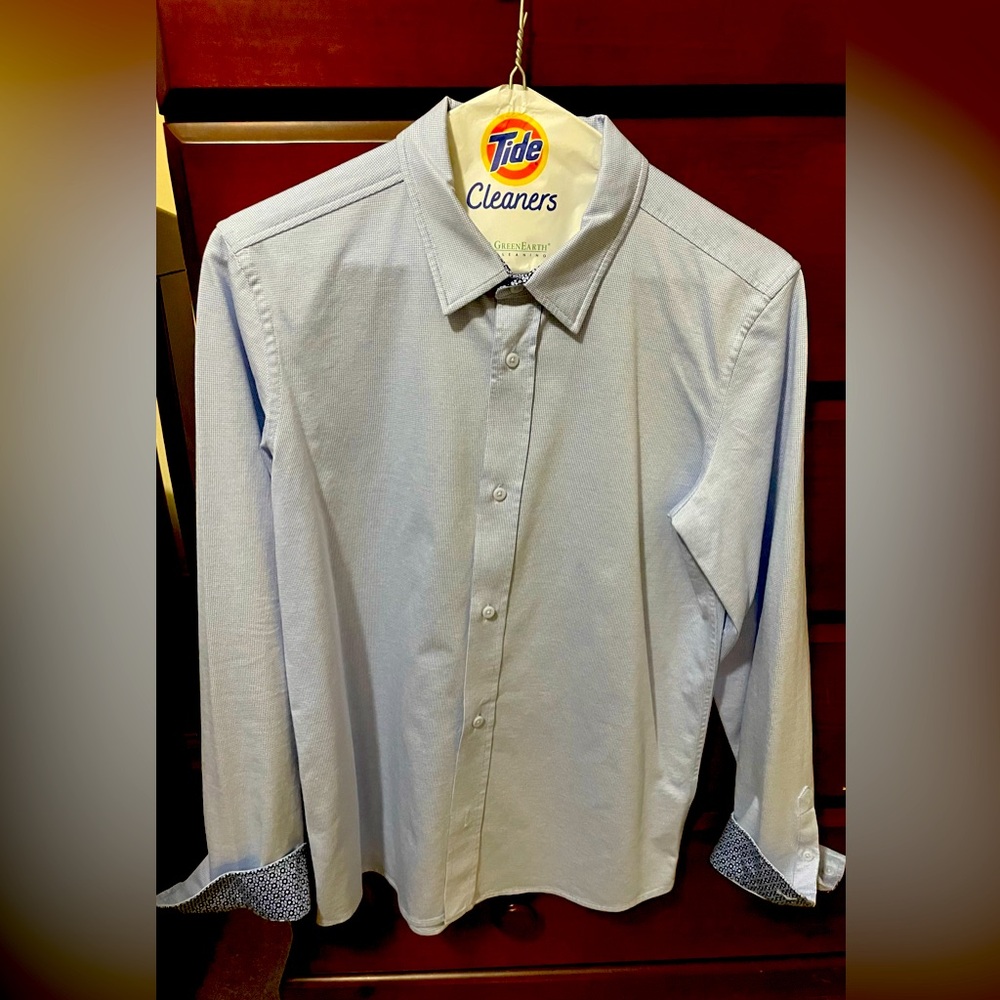 Boys Johnston & Murphy XC Flex® Stretch Long-Sleeve Shirt. Size 16-UEC. Worn 1x